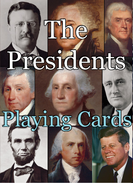 The Presidents Playing Cards box front
